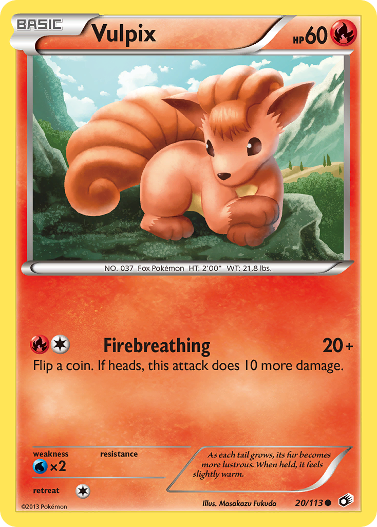 Vulpix (20/113) [Black & White: Legendary Treasures] | North Game Den