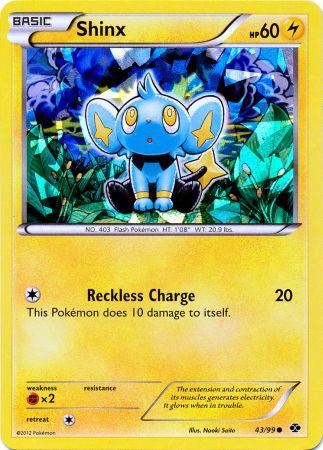 Shinx (43/99) (Cracked Ice Holo) (Blister Exclusive) [Black & White: Next Destinies] | North Game Den