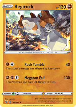 Regirock (089/185) [Sword & Shield: Vivid Voltage] | North Game Den