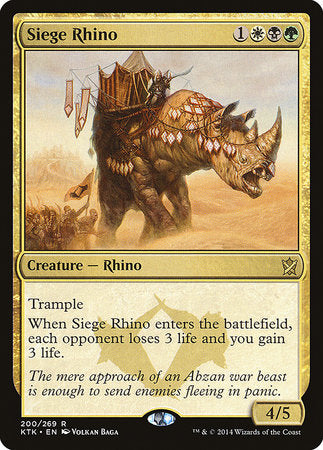 Siege Rhino [Khans of Tarkir] | North Game Den