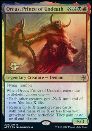 Orcus, Prince of Undeath [Dungeons & Dragons: Adventures in the Forgotten Realms Prerelease Promos] | North Game Den