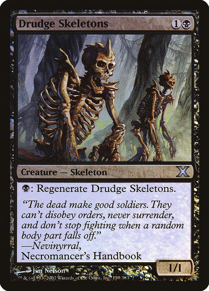 Drudge Skeletons (Premium Foil) [Tenth Edition] | North Game Den