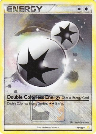 Double Colorless Energy (103/123) (League Promo) [HeartGold & SoulSilver: Base Set] | North Game Den