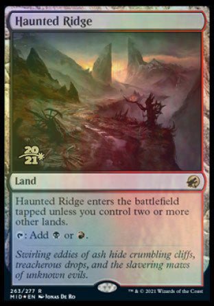 Haunted Ridge [Innistrad: Midnight Hunt Prerelease Promos] | North Game Den