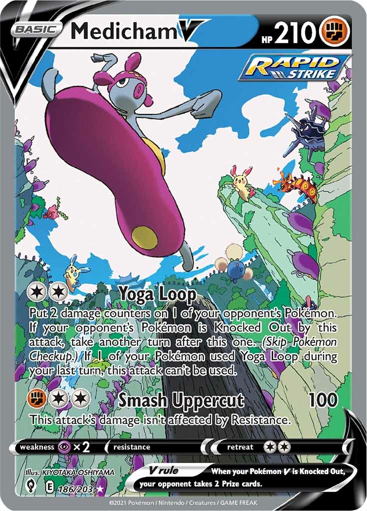 Medicham V (186/203) [Sword & Shield: Evolving Skies] | North Game Den