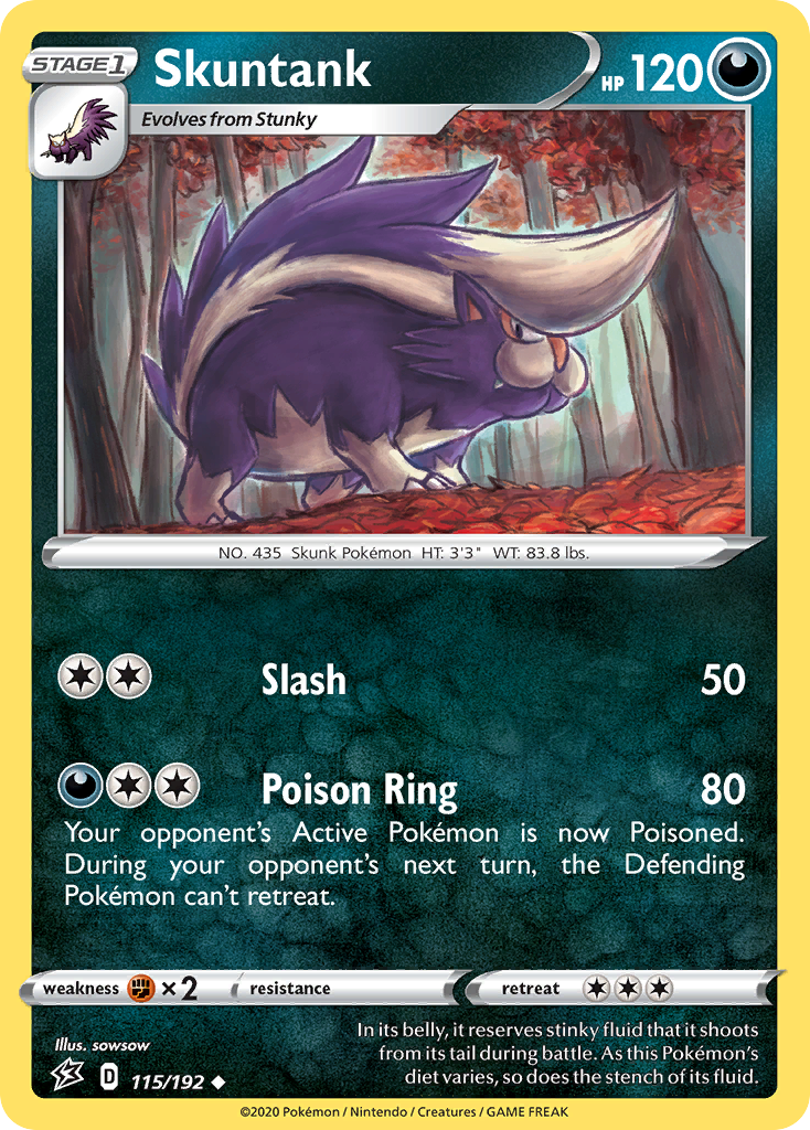 Skuntank (115/192) [Sword & Shield: Rebel Clash] | North Game Den