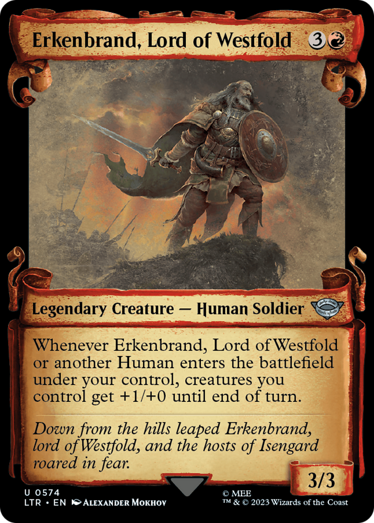 Erkenbrand, Lord of Westfold [The Lord of the Rings: Tales of Middle-Earth Showcase Scrolls] | North Game Den