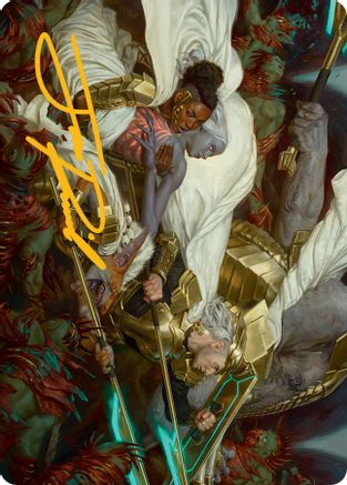 Storm the Seedcore Art Card (Gold-Stamped Signature) [March of the Machine Art Series] | North Game Den
