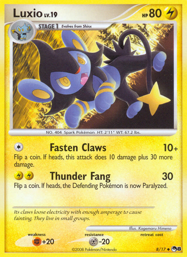 Luxio (8/17) [POP Series 8] | North Game Den