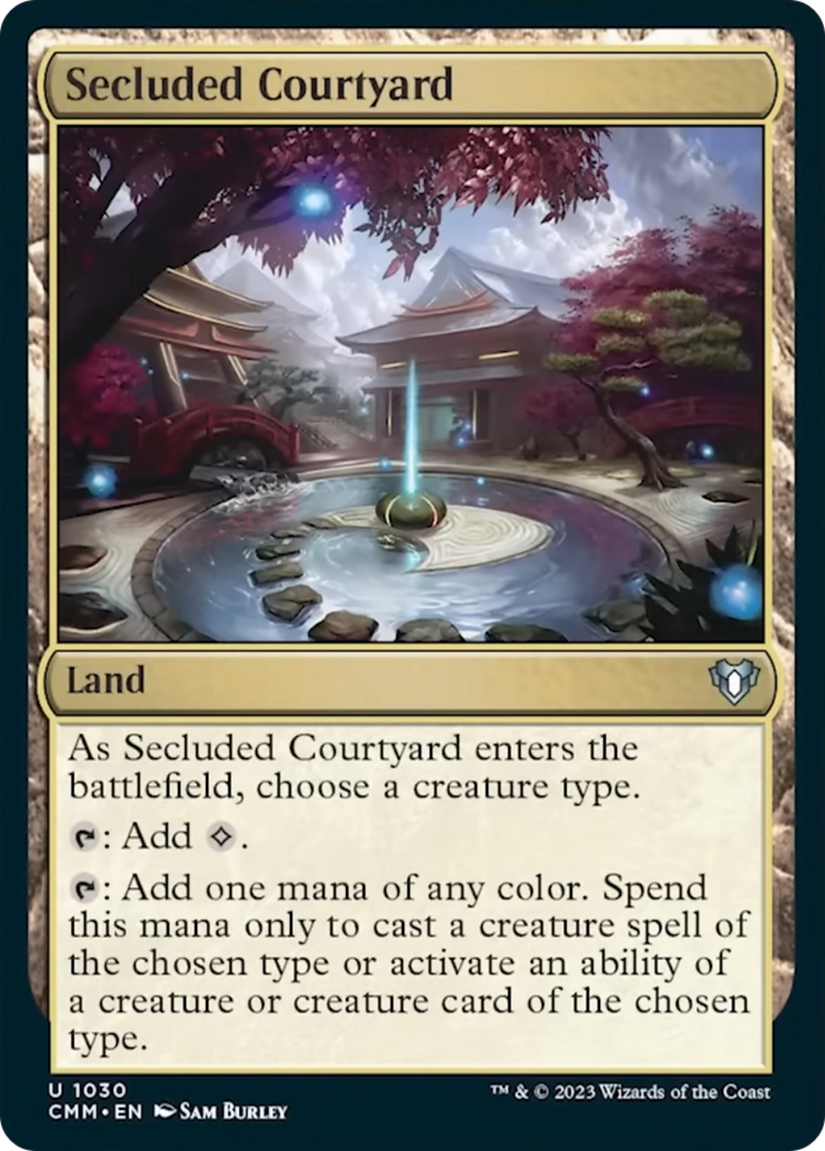 Secluded Courtyard [Commander Masters] | North Game Den