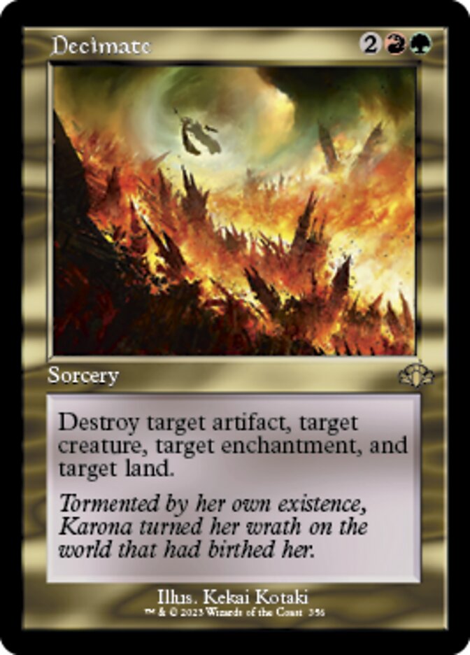 Decimate (Retro) [Dominaria Remastered] | North Game Den
