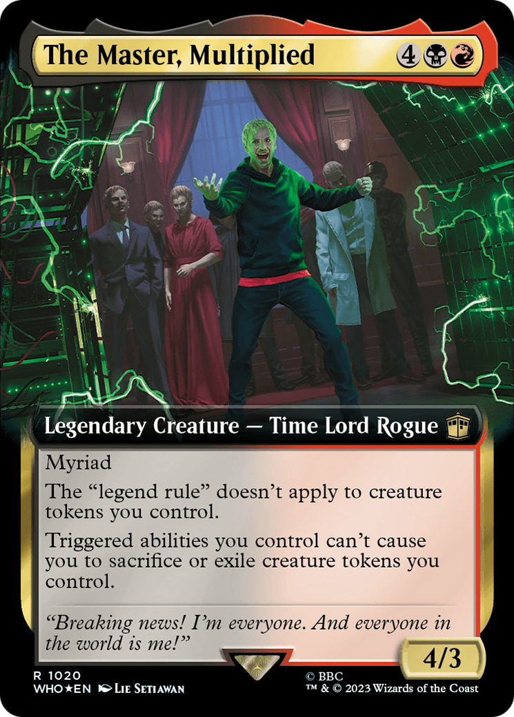 The Master, Multiplied (Extended Art) (Surge Foil) [Doctor Who] | North Game Den