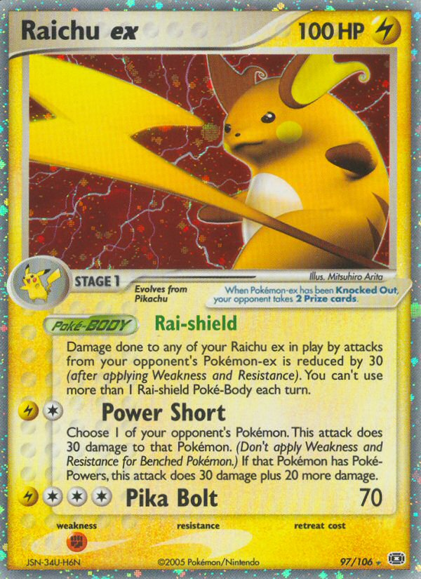 Raichu ex (97/106) [EX: Emerald] | North Game Den