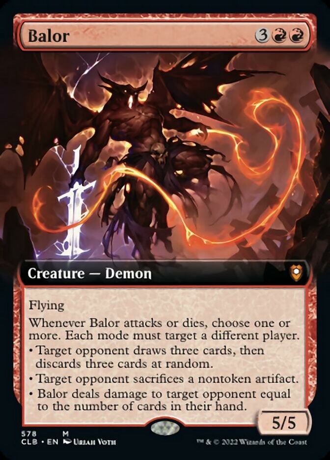 Balor (Extended Art) [Commander Legends: Battle for Baldur's Gate] | North Game Den
