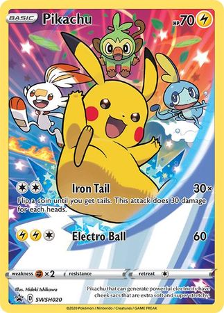 Pikachu (SWSH020) [Sword & Shield: Black Star Promos] | North Game Den