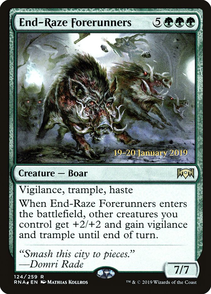 End-Raze Forerunners [Ravnica Allegiance Prerelease Promos] | North Game Den