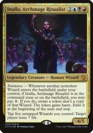 Inalla, Archmage Ritualist (Commander 2017) [Commander 2017 Oversized] | North Game Den