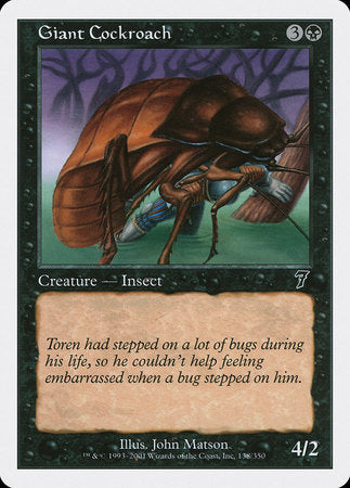 Giant Cockroach [Seventh Edition] | North Game Den