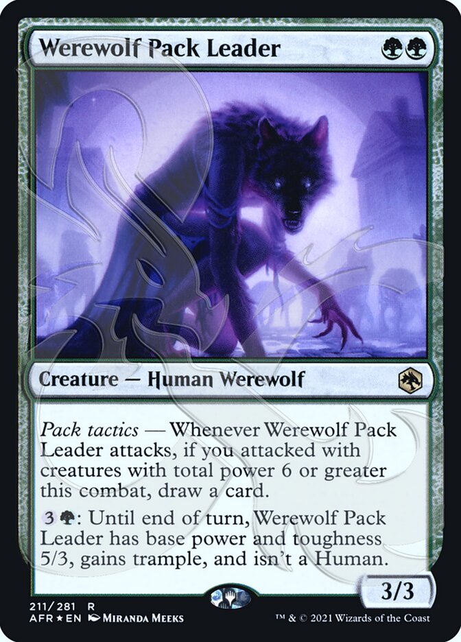 Werewolf Pack Leader (Ampersand Promo) [Dungeons & Dragons: Adventures in the Forgotten Realms Promos] | North Game Den