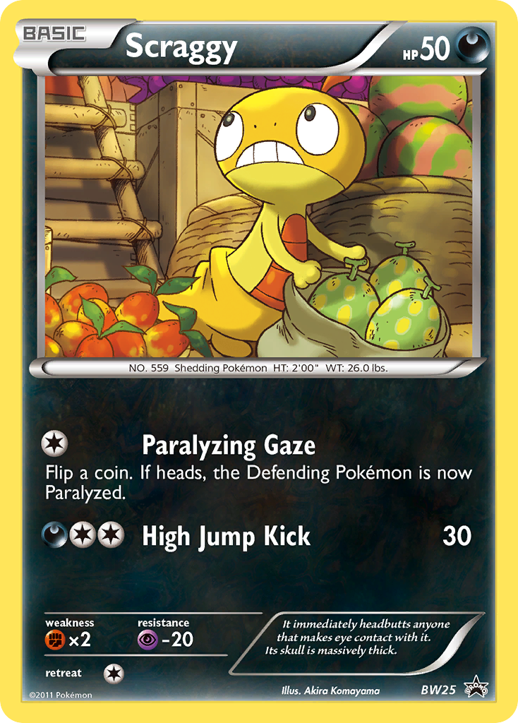 Scraggy (BW25) [Black & White: Black Star Promos] | North Game Den