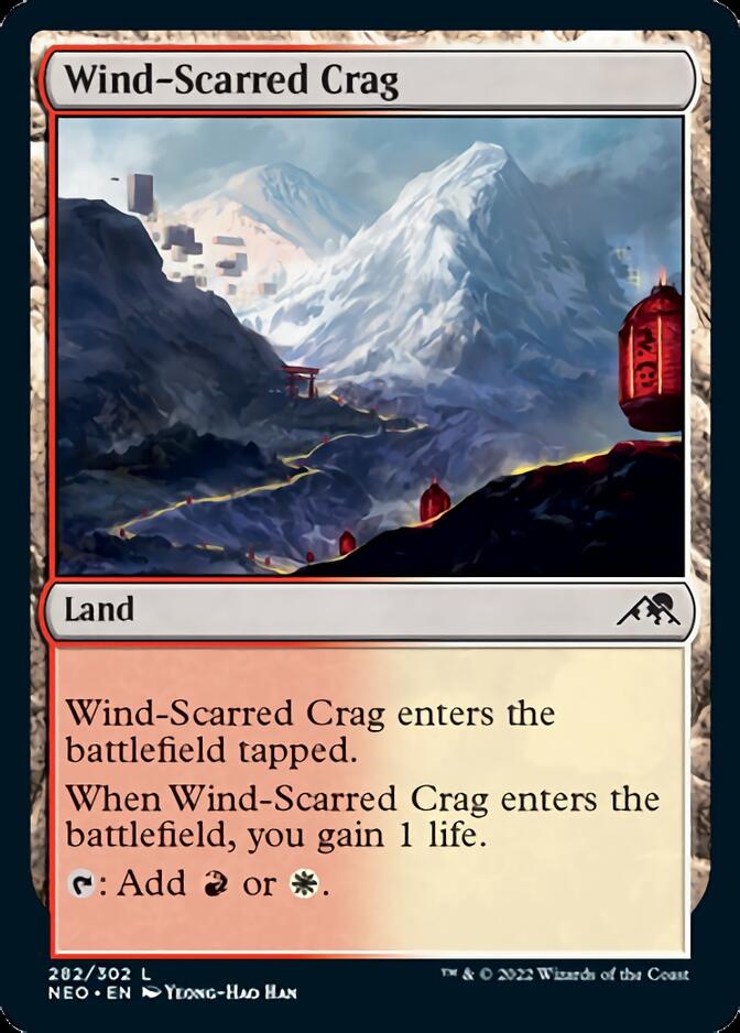 Wind-Scarred Crag [Kamigawa: Neon Dynasty] | North Game Den