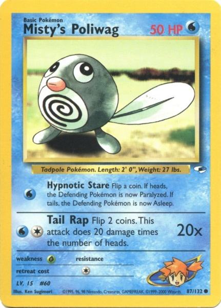 Misty's Poliwag (87/132) [Gym Heroes Unlimited] | North Game Den