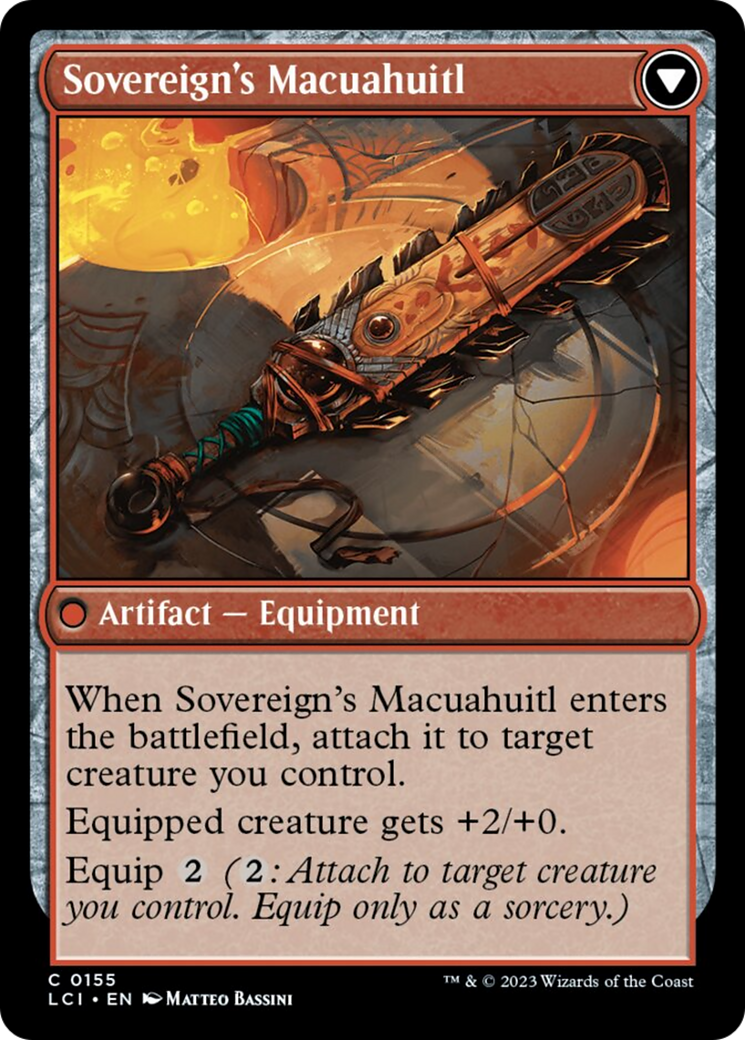 Idol of the Deep King // Sovereign's Macuahuitl [The Lost Caverns of Ixalan] | North Game Den