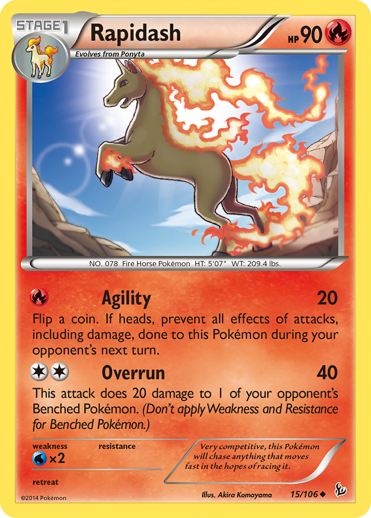 Rapidash (15/106) [XY: Flashfire] | North Game Den