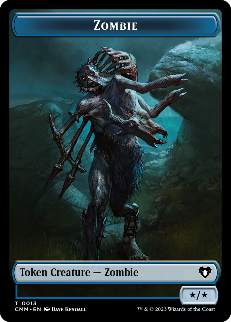 Zombie Token (13) [Commander Masters Tokens] | North Game Den