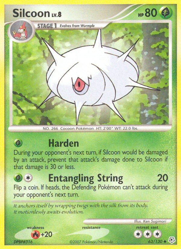 Silcoon (63/130) [Diamond & Pearl: Base Set] | North Game Den