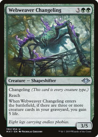 Webweaver Changeling [Modern Horizons] | North Game Den