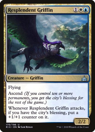 Resplendent Griffin [Rivals of Ixalan] | North Game Den