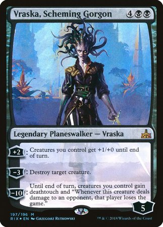 Vraska, Scheming Gorgon [Rivals of Ixalan] | North Game Den