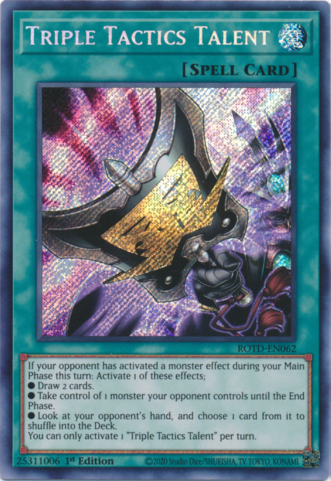 Triple Tactics Talent [ROTD-EN062] Secret Rare | North Game Den