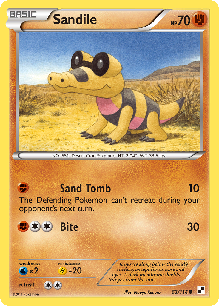 Sandile (63/114) [Black & White: Base Set] | North Game Den