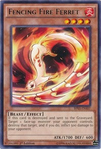 Fencing Fire Ferret [BP03-EN107] Rare | North Game Den