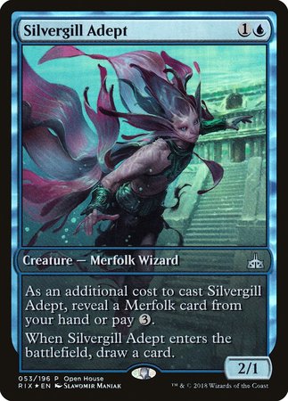 Silvergill Adept [Rivals of Ixalan Promos] | North Game Den