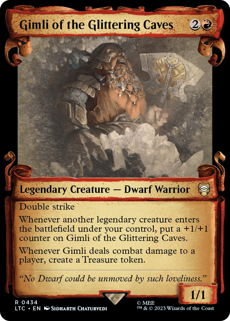 Gimli of the Glittering Caves [The Lord of the Rings: Tales of Middle-Earth Commander Showcase Scrolls] | North Game Den