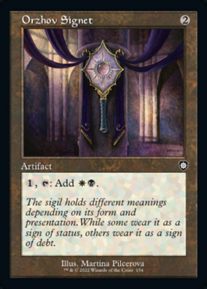 Orzhov Signet (Retro) [The Brothers' War Commander] | North Game Den