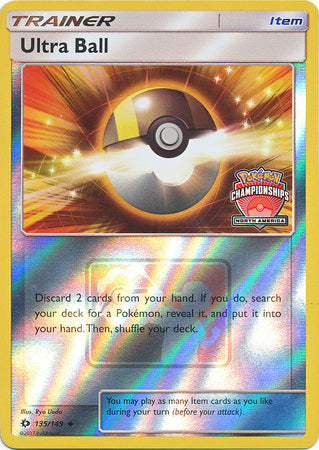 Ultra Ball (135/149) (NA Championship Promo) [Sun & Moon: Base Set] | North Game Den