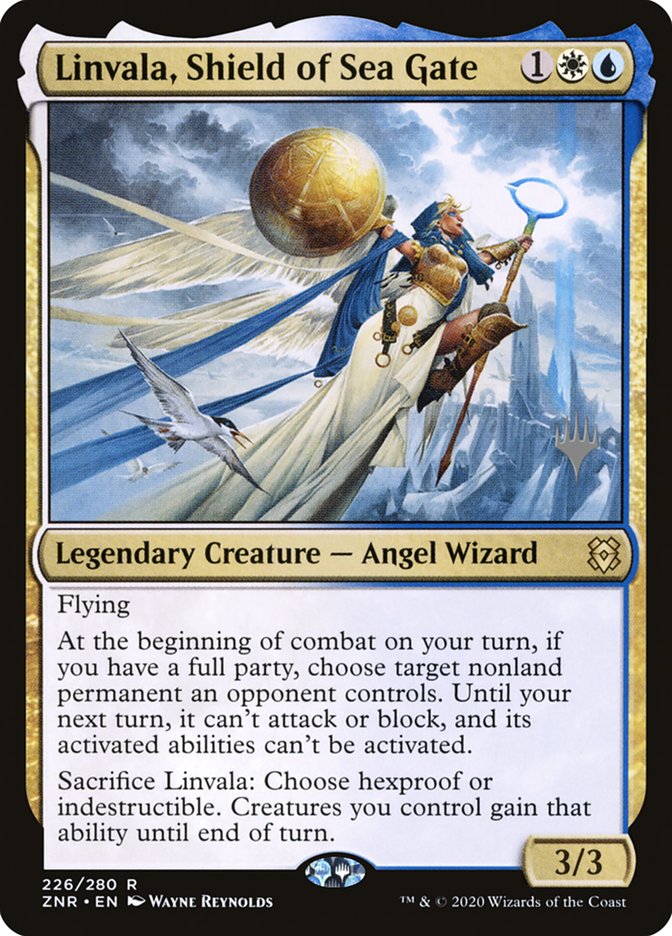 Linvala, Shield of Sea Gate (Promo Pack) [Zendikar Rising Promos] | North Game Den