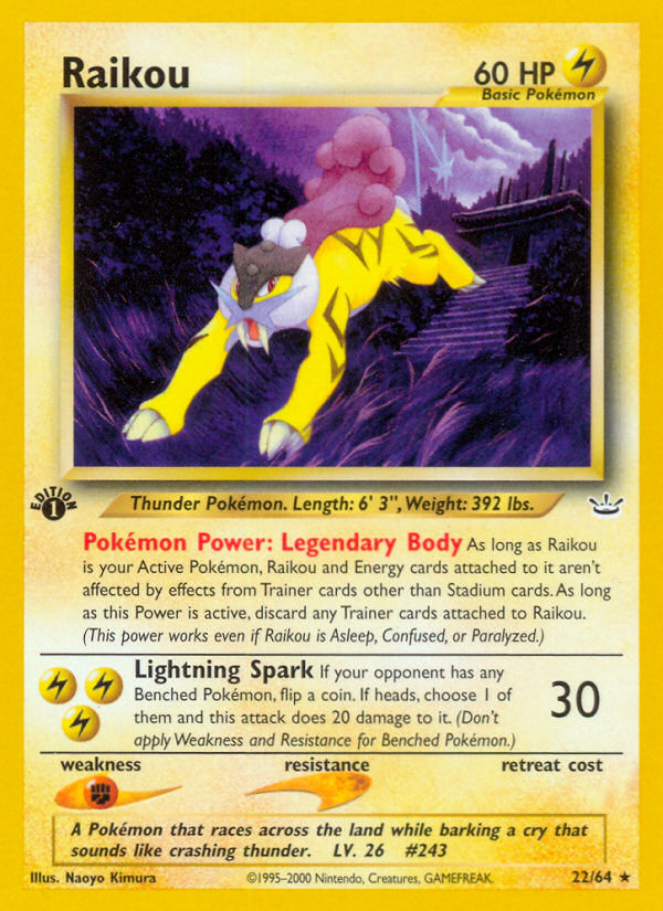 Raikou (22/64) [Neo Revelation 1st Edition] | North Game Den