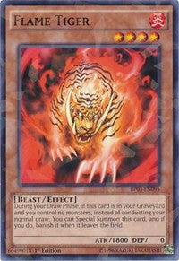 Flame Tiger (Shatterfoil) [BP03-EN095] Rare | North Game Den