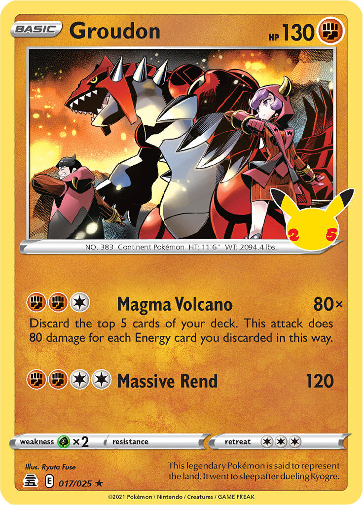 Groudon (017/025) [Celebrations: 25th Anniversary] | North Game Den