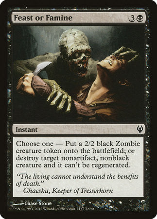 Feast or Famine [Duel Decks: Izzet vs. Golgari] | North Game Den