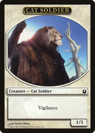 Cat Soldier Token [Born of the Gods Tokens] | North Game Den