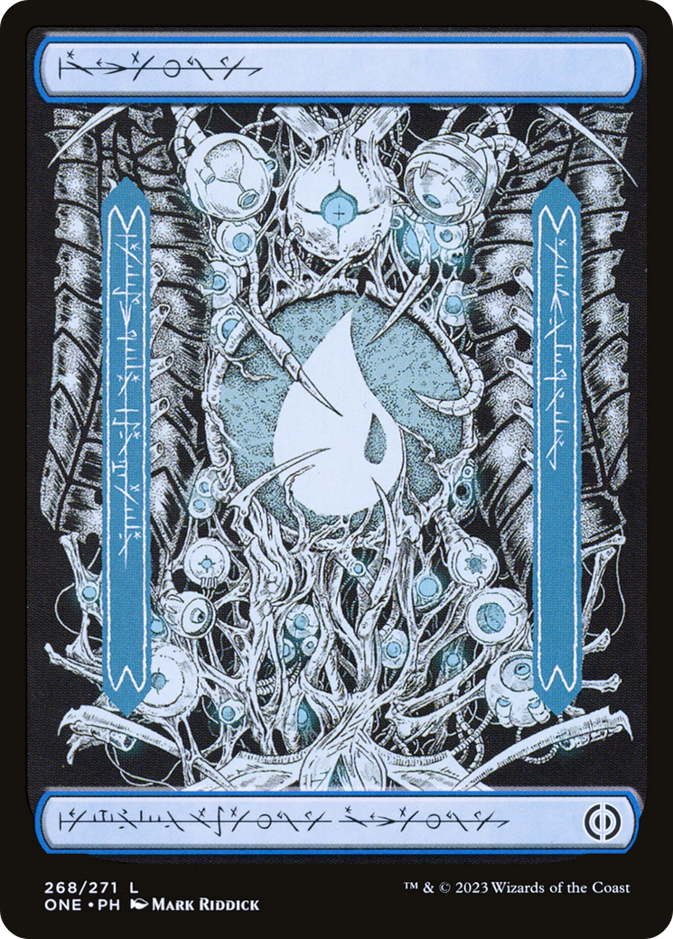 Island (268) (Phyrexian) [Phyrexia: All Will Be One] | North Game Den