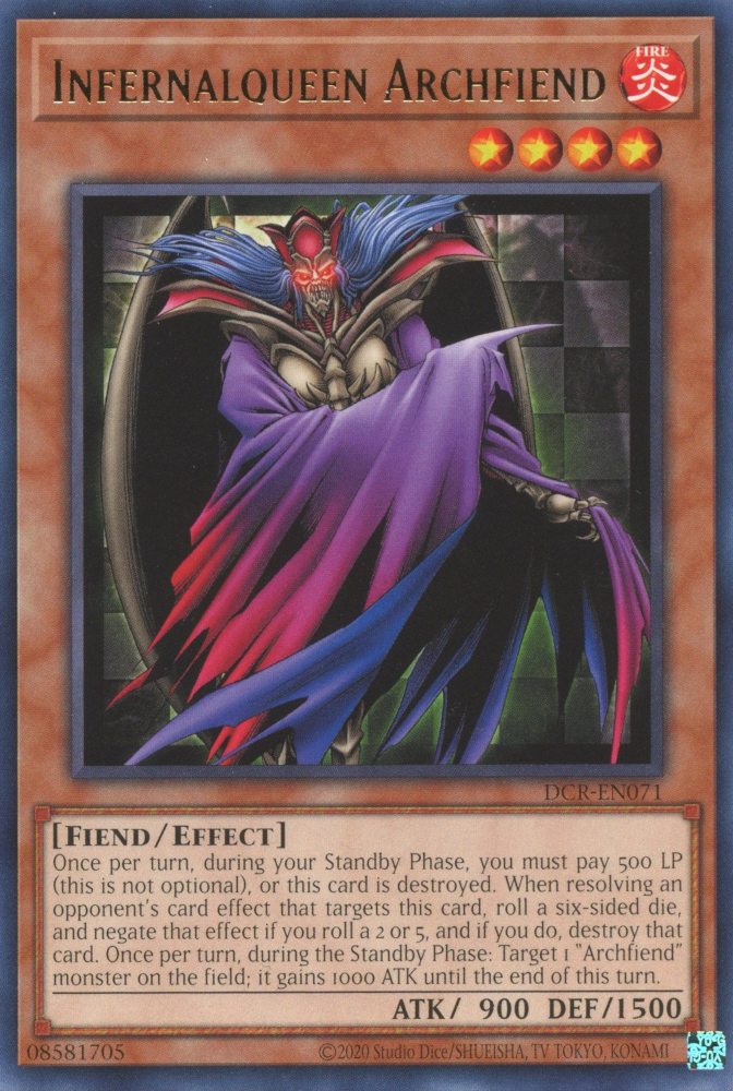 Infernalqueen Archfiend [DCR-EN071] Rare | North Game Den