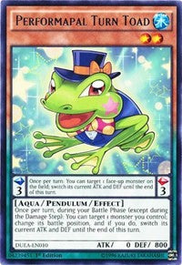 Performapal Turn Toad [DUEA-EN010] Rare | North Game Den