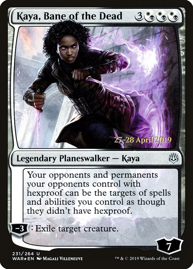 Kaya, Bane of the Dead  [War of the Spark Prerelease Promos] | North Game Den